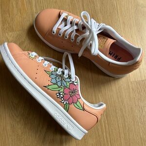 adidas gazelle silver green womens Whimsy Floral Sneakers
